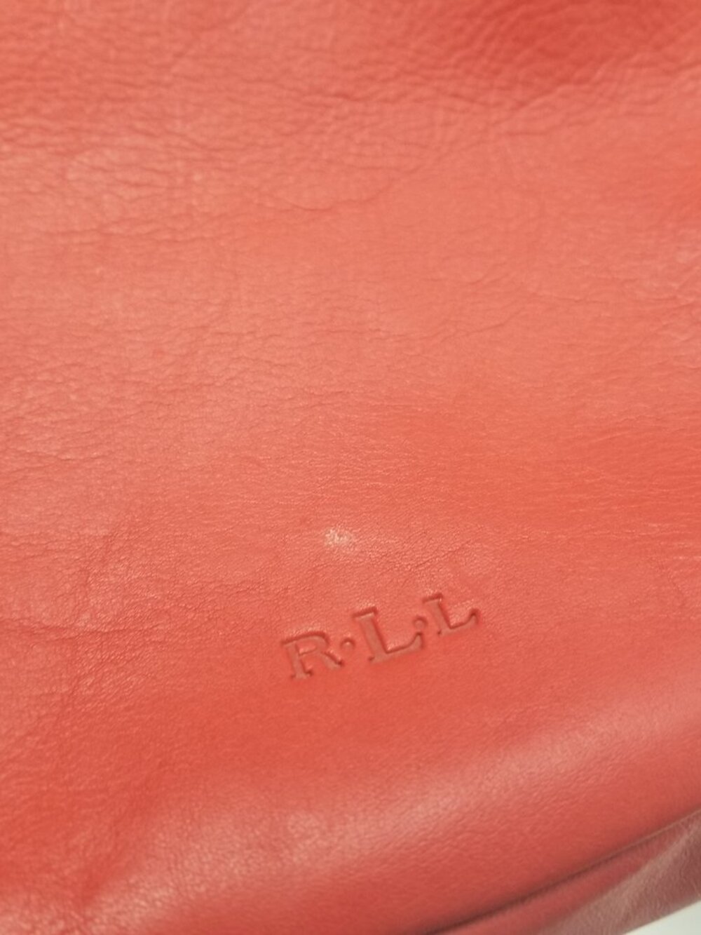 Lauren Ralph Lauren Slouchy Hobo Women's Large Red Leather Purse - Picture 6 of 14